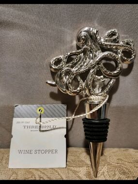 Threshold Silver Octopus Wine Bottle Stopper